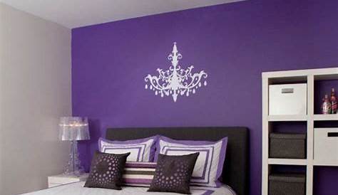 Chambre Mur Violet Et Blanc Deco Gris Idée Déco Bébé