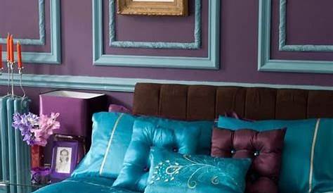 Chambre Turquoise Et Mauve Seaside Interiors Purple Gray And Bedroom