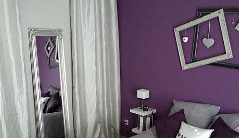 chambre parentale5 Chambre parentale gris et violet