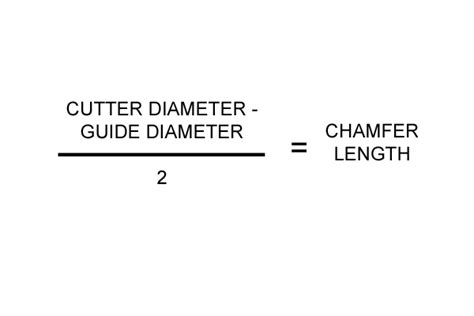 Chamfer Calculation Formula