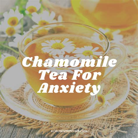chamomile for anxiety