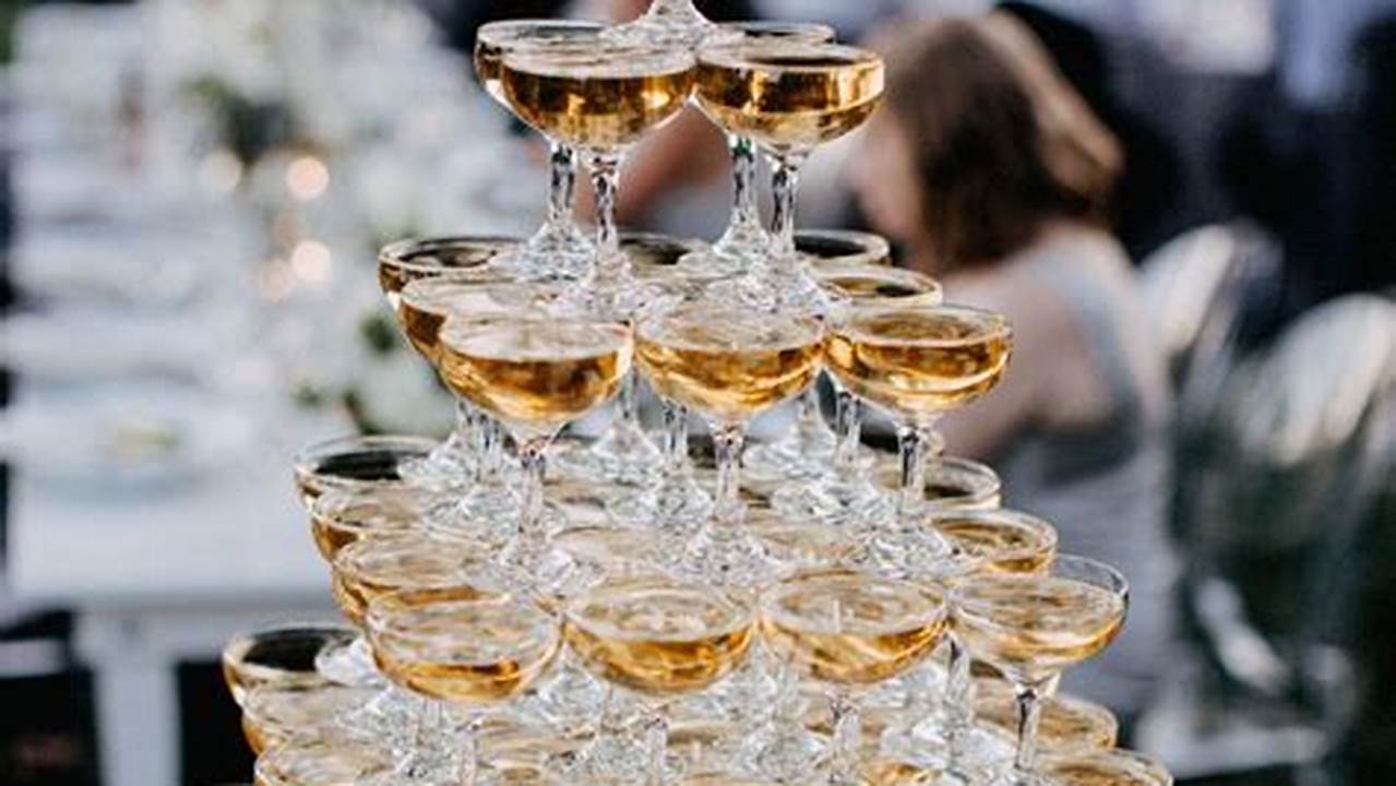 Champagne Towers: Elevate Your Wedding Celebration with a Touch of Elegance