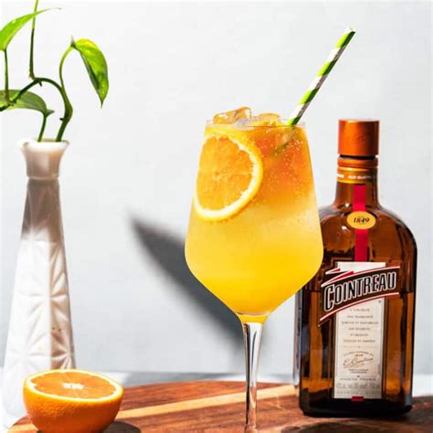 champagne and cointreau cocktails