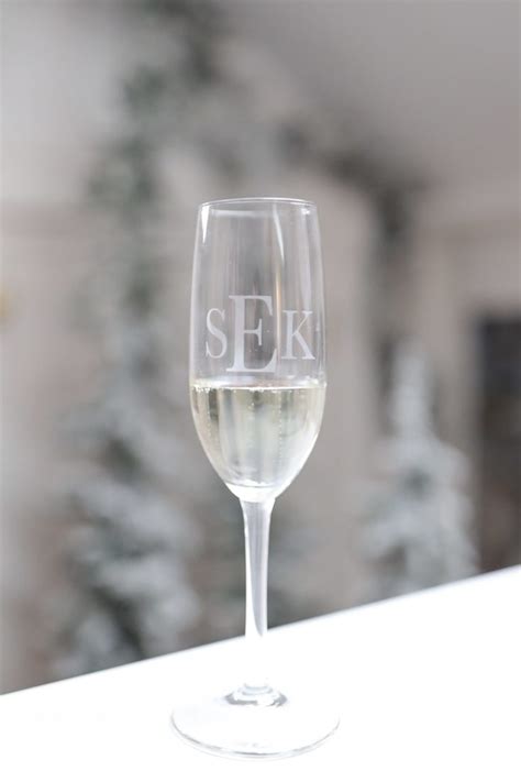 Champagne Flutes Etching