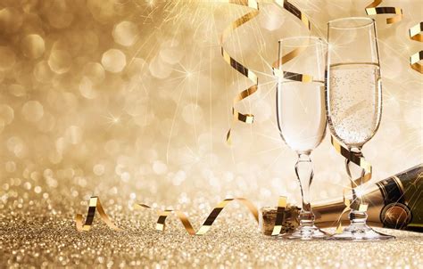 Champagne Glasses Background