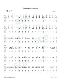 champagne problem piano