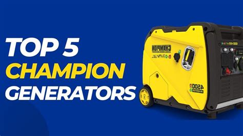 Champion Generators Youtube