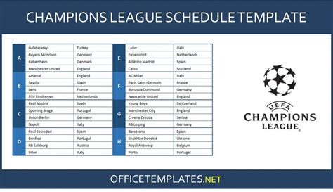 champions league 2023 schedule