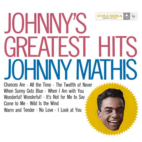 Song lyrics with guitar chords for Chances Are Johnny Mathis, 1957