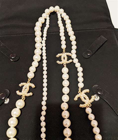 chanel necklace with pearls