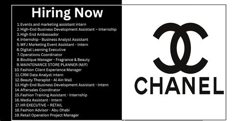 chanel vacancies