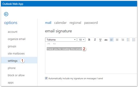 Manage signatures Add signatures in Outlook (clientside mode