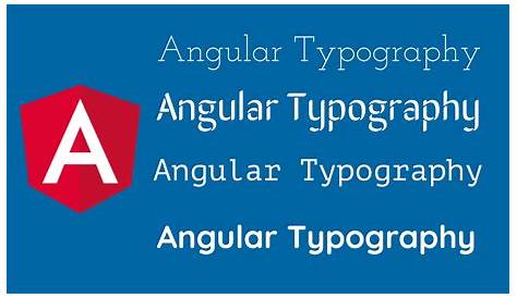 Change Font Style Angular Use 2 s In Your Material Custom Typography