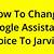 change google voice to jarvis