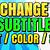 change vlc background color