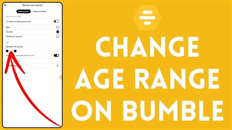 Change Age Range In Bumble