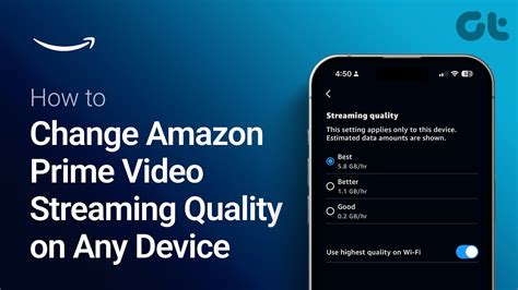 Change Amazon Prime Video Quality