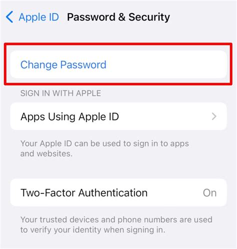 change apple id password on pc
