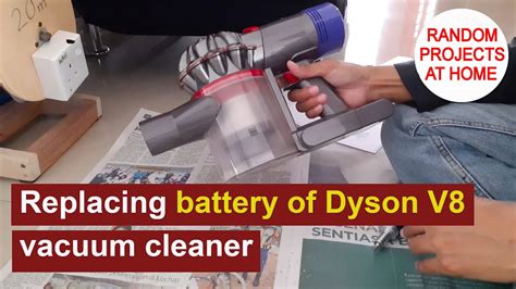 change battery dyson v8 stick vacuum