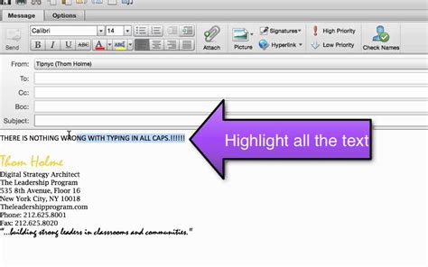 Change Caps To Lowercase In Outlook