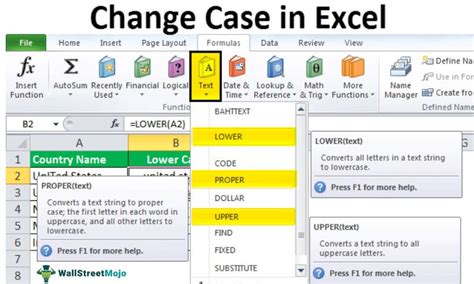 Change Case Of Text Excel