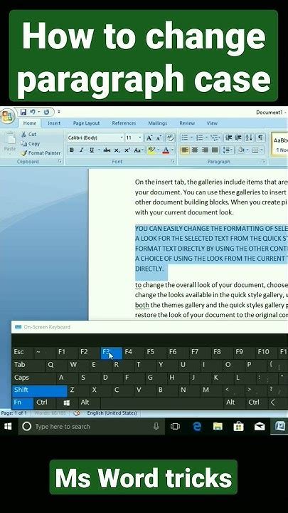 Change Case Paragraph