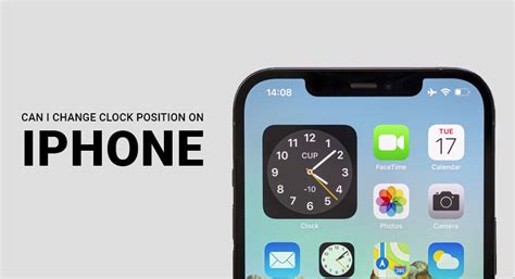 change clock placement on iphone