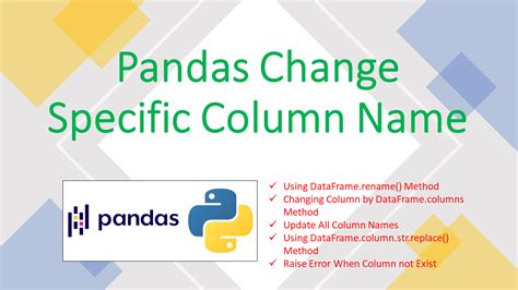 Change Column Names Using Dictionary Pandas