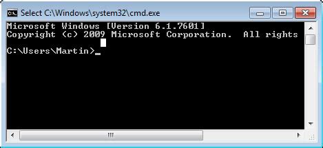 change command prompt default directory