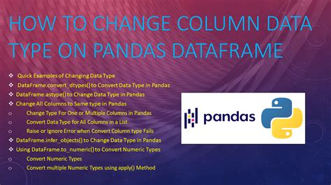 change data type in pandas df