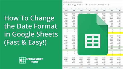 change date format in google sheets android