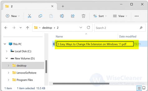 Change File Extension Of All Files In A Folder