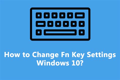 change fn key settings windows 10