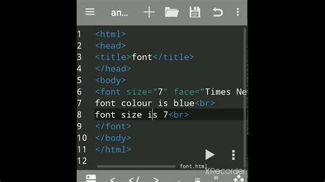 Change Font Style Html Code
