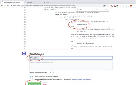 change github commit author