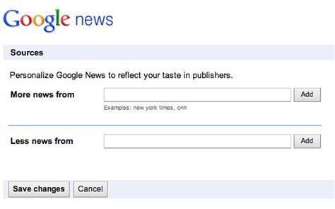 change google news sources