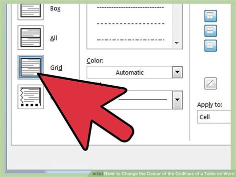 Change Gridlines Of Table In Word