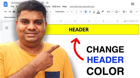 change header color in google docs
