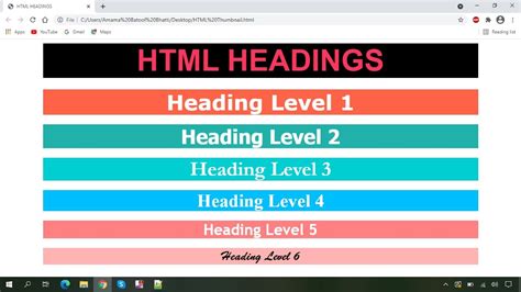 Change Header Font In Html