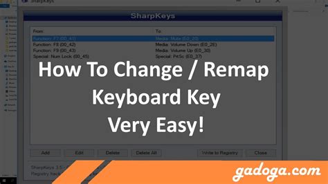 change keyboard functions