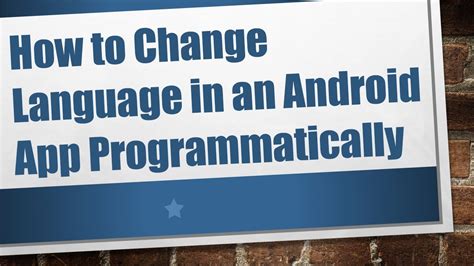 Change Keyboard Language Programmatically Android