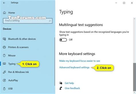 Change Keyboard Type Windows 10
