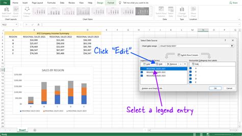Change Legend Entry Text Excel