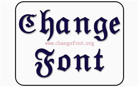 Change Letter Font