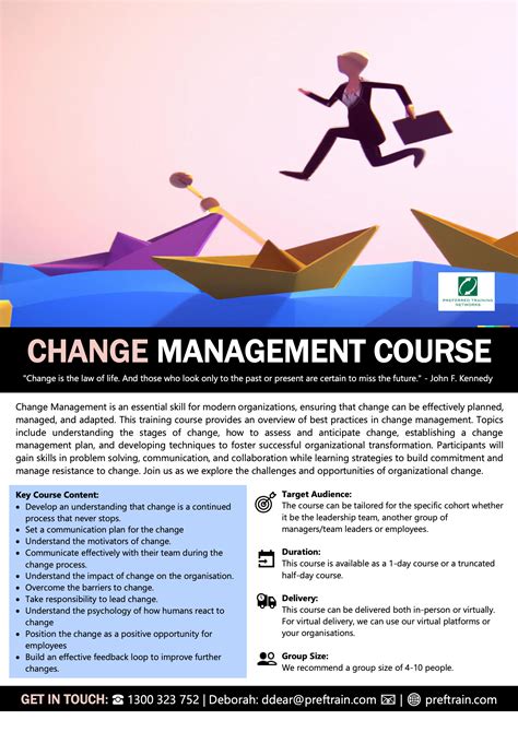 Change Management Courses Canberra