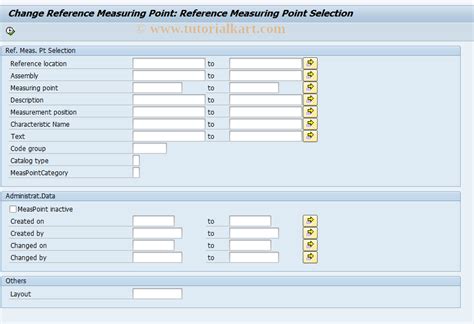 Change Measurement Point Transaction Code