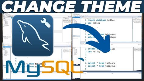 Change Mysql Workbench Theme