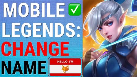cara mengubah nama di mobile legends