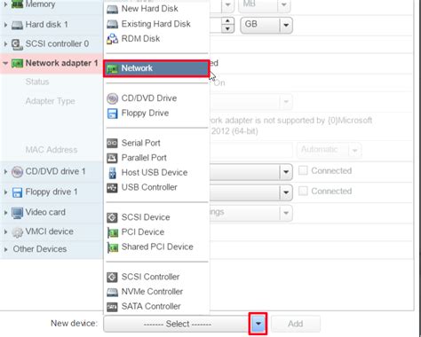 Change Network Adapter In Vmware