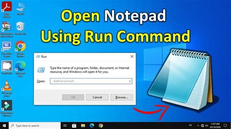 Change Notepad Run Command